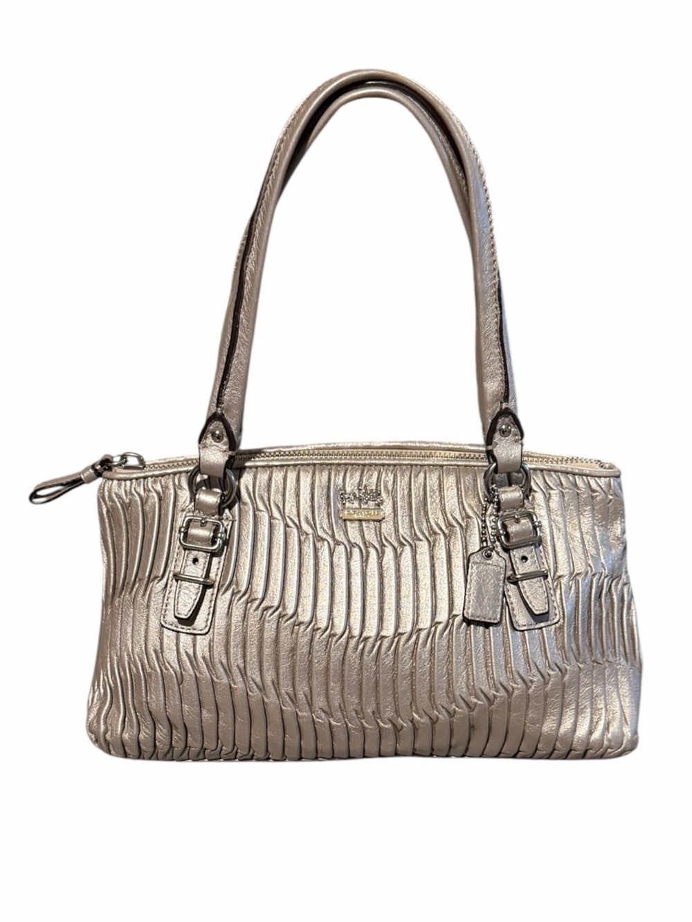 Coach Madison Gathered Leather Small Shoulder Bag
